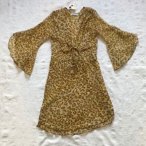 CINDI GINDI**Leopard Tunic Coverup**Small/ Med.